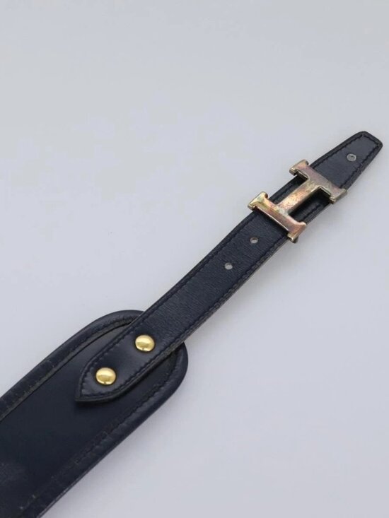 HERMES Constance Belt Leather Navy Auth am7633 main image 11